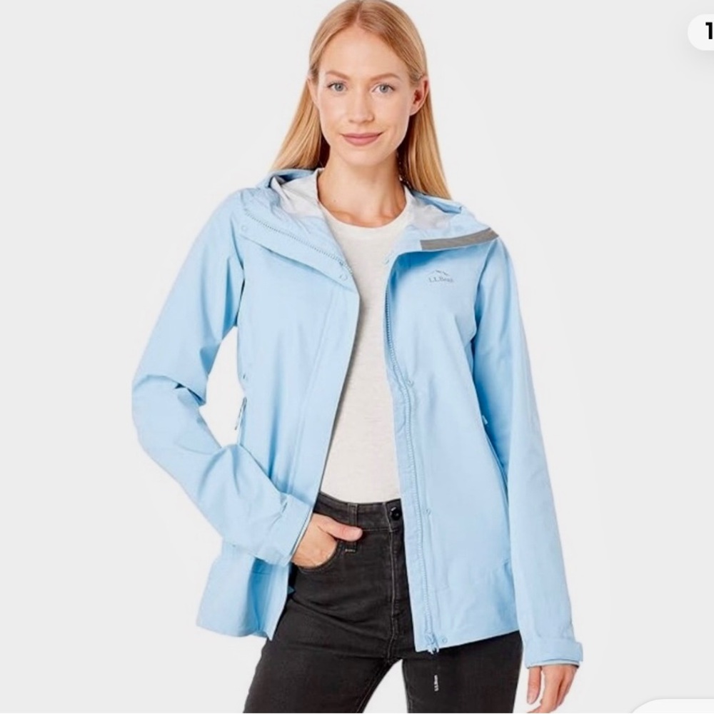 Llbean NWT cresta stretch rain jacket Women's size small Petite
